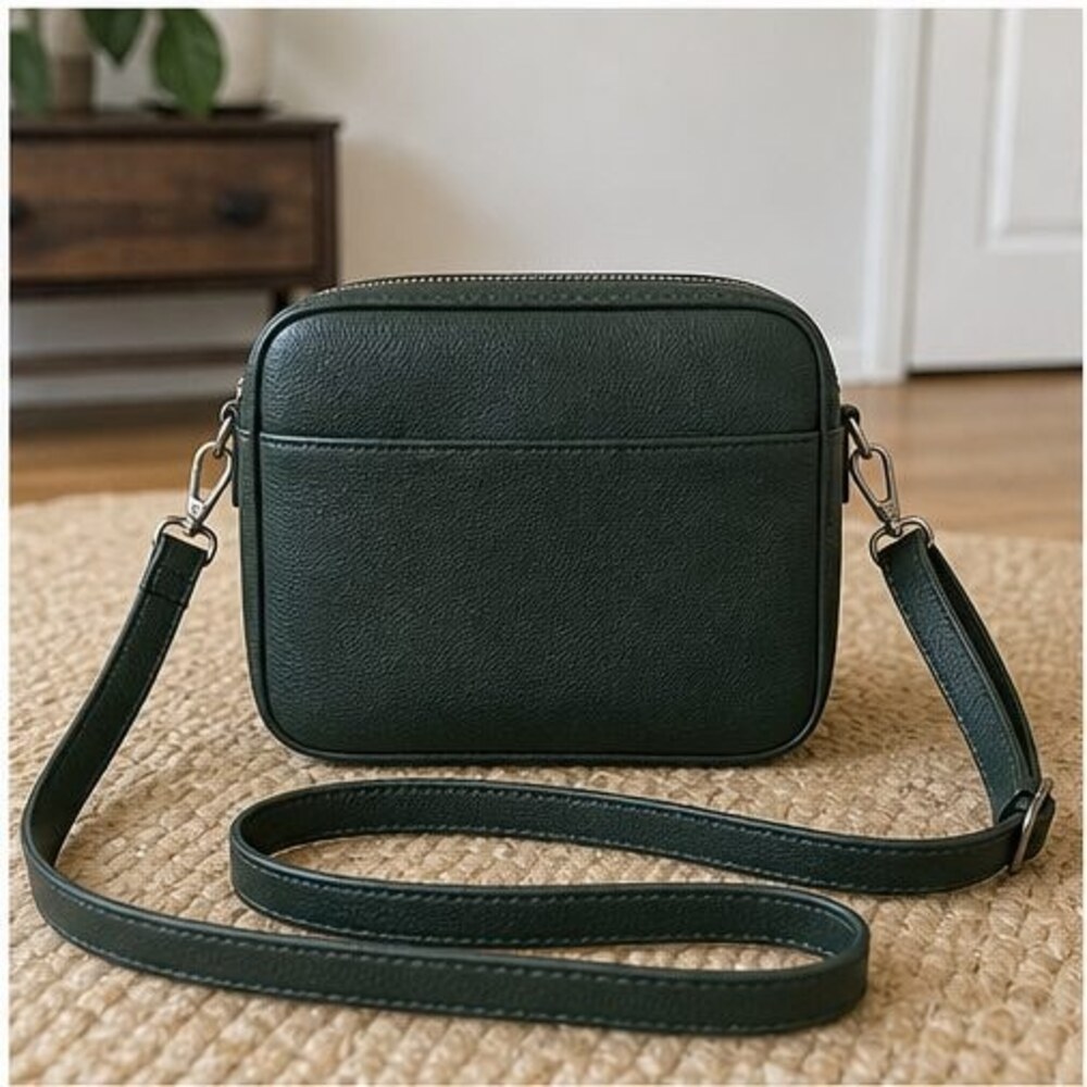 Espresso Zip Crossbody Bag
